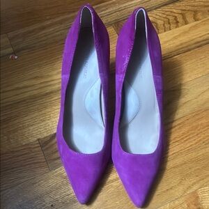 Banana Republic Purple Suede Heels